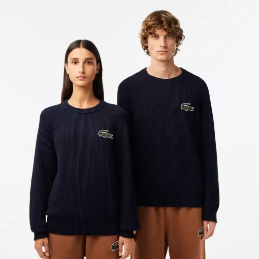 Pull Col Rond Unisexe En Coton Biologique | Lacoste Clearance