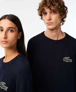 Pull Col Rond Unisexe En Coton Biologique | Lacoste Clearance