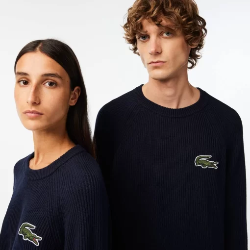 Pull Col Rond Unisexe En Coton Biologique | Lacoste Clearance