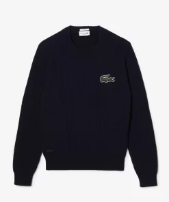 Pull Col Rond Unisexe En Coton Biologique | Lacoste Clearance