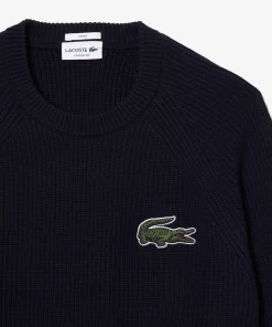 Pull Col Rond Unisexe En Coton Biologique | Lacoste Clearance