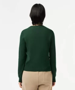 Pull Col V En Double Face De Coton | Lacoste Clearance