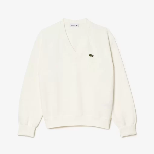 Pull Col V Femme En Coton Biologique | Lacoste Hot