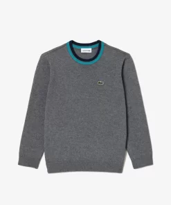 Pull En Jersey De Coton Et Laine Merinos | Lacoste New