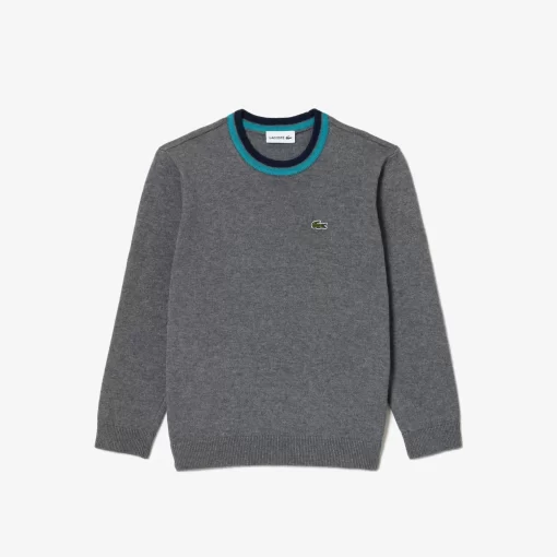 Pull En Jersey De Coton Et Laine Merinos | Lacoste New