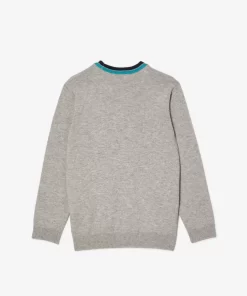 Pull En Jersey De Coton Et Laine Merinos | Lacoste New