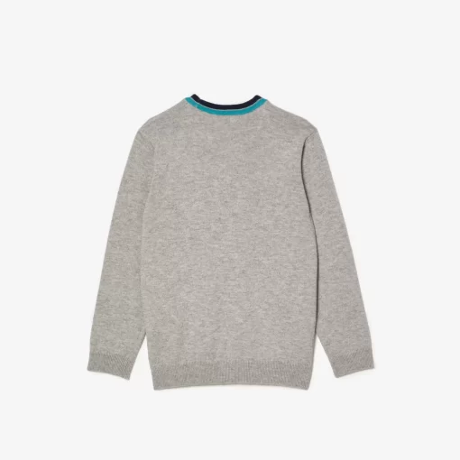 Pull En Jersey De Coton Et Laine Merinos | Lacoste New