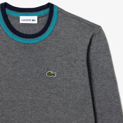 Pull En Jersey De Coton Et Laine Merinos | Lacoste New