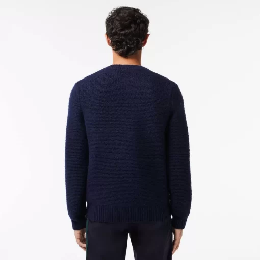 Pull En Laine Avec Badge Crocodile Matelasse | Lacoste Best Sale