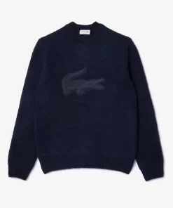 Pull En Laine Avec Badge Crocodile Matelasse | Lacoste Best Sale