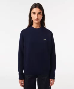 Pull Femme Col Rond En Laine | Lacoste Cheap