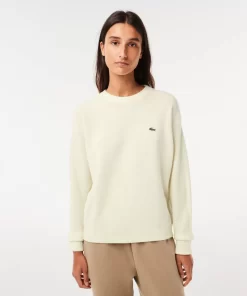 Pull Femme Col Rond En Laine | Lacoste Cheap