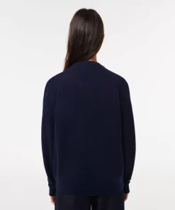 Pull Femme Col Rond En Laine | Lacoste Cheap