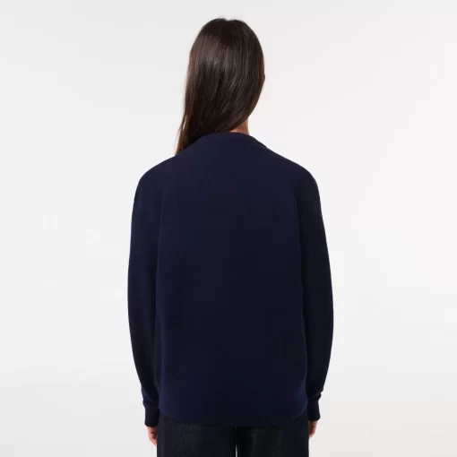 Pull Femme Col Rond En Laine | Lacoste Cheap