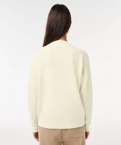 Pull Femme Col Rond En Laine | Lacoste Cheap