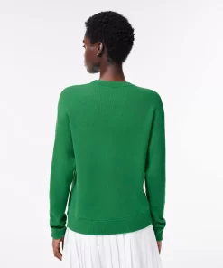 Pull Femme Col Rond En Laine | Lacoste Discount