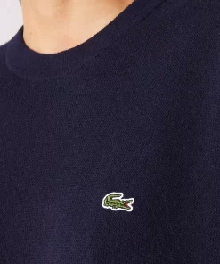 Pull Femme Col Rond En Laine | Lacoste Cheap