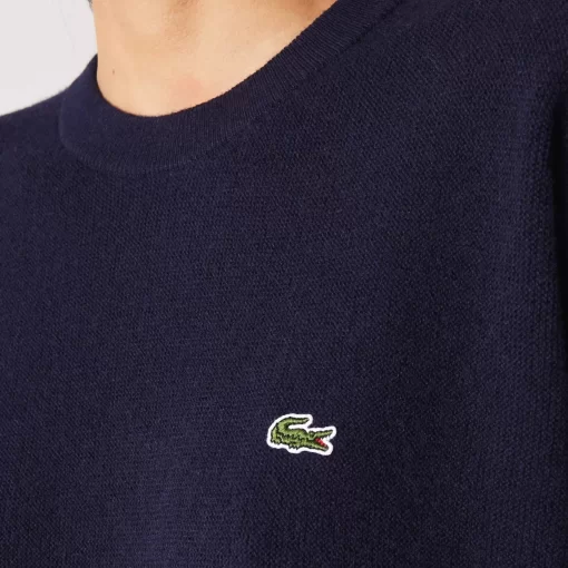 Pull Femme Col Rond En Laine | Lacoste Cheap