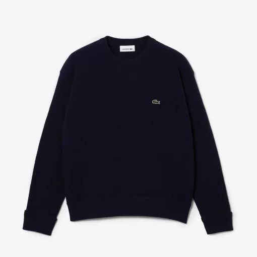 Pull Femme Col Rond En Laine | Lacoste Cheap