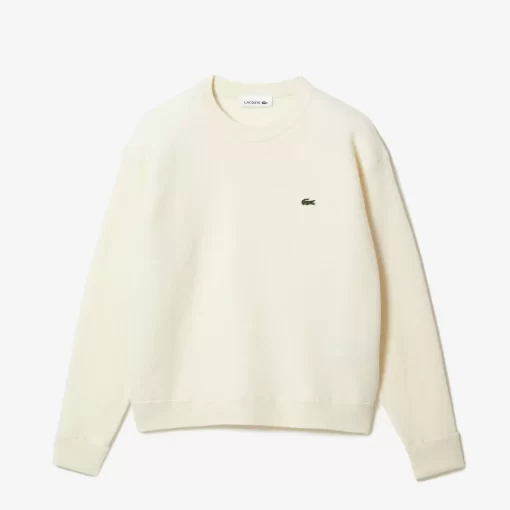 Pull Femme Col Rond En Laine | Lacoste Cheap