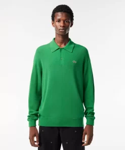 Pull Homme Relaxed Fit Col Polo En Laine | Lacoste Best Sale