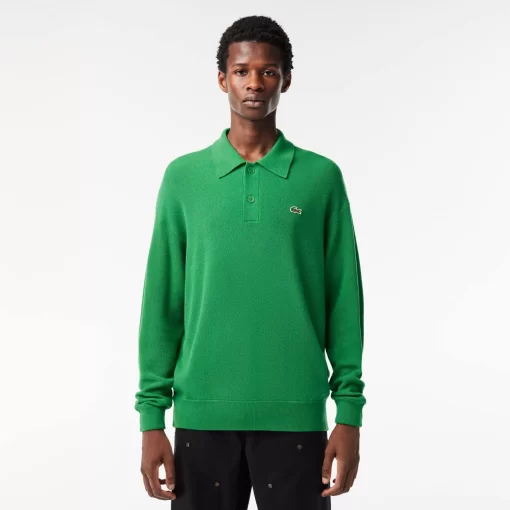 Pull Homme Relaxed Fit Col Polo En Laine | Lacoste Best Sale