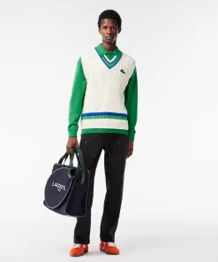 Pull Homme Relaxed Fit Col Polo En Laine | Lacoste Best Sale