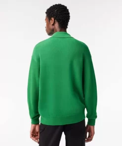 Pull Homme Relaxed Fit Col Polo En Laine | Lacoste Best Sale