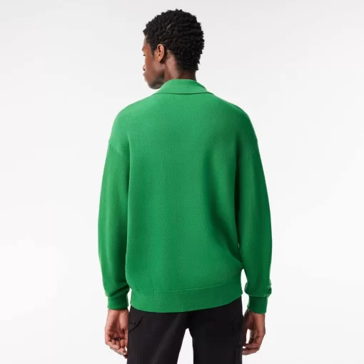 Pull Homme Relaxed Fit Col Polo En Laine | Lacoste Best Sale