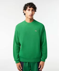 Pull Homme Relaxed Fit Col Rond En Laine | Lacoste Online