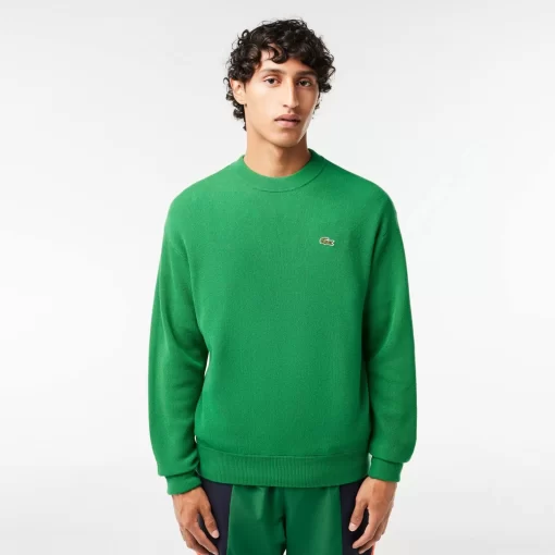 Pull Homme Relaxed Fit Col Rond En Laine | Lacoste Online