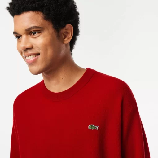 Pull Homme Relaxed Fit Col Rond En Laine | Lacoste Outlet