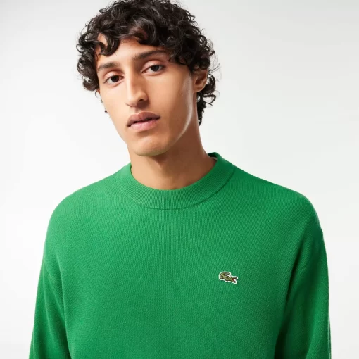 Pull Homme Relaxed Fit Col Rond En Laine | Lacoste Online