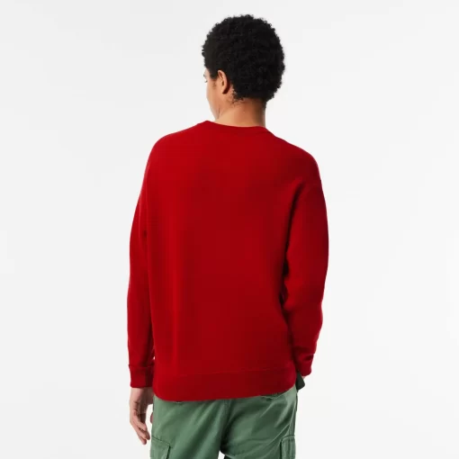 Pull Homme Relaxed Fit Col Rond En Laine | Lacoste Outlet