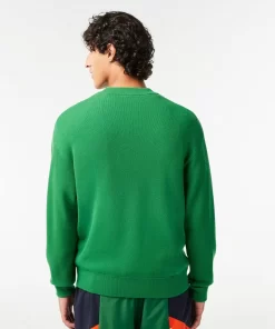 Pull Homme Relaxed Fit Col Rond En Laine | Lacoste Online