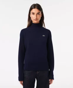 Pull Femme Col Montant En Laine | Lacoste New