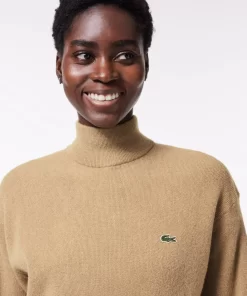 Pull Femme Col Montant En Laine | Lacoste Best