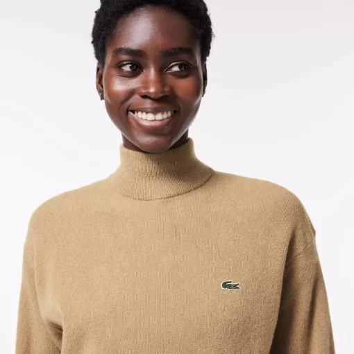 Pull Femme Col Montant En Laine | Lacoste Best