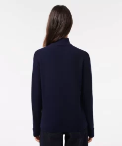 Pull Femme Col Montant En Laine | Lacoste New