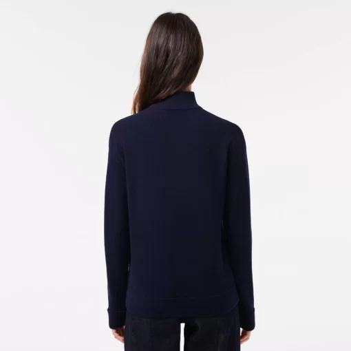 Pull Femme Col Montant En Laine | Lacoste New