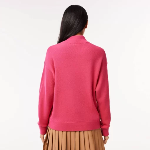 Pull Femme Col Montant En Laine | Lacoste Sale