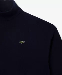 Pull Femme Col Montant En Laine | Lacoste New