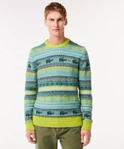 Pull Motif Fair Isle En Alpaga Et Laine | Lacoste Best