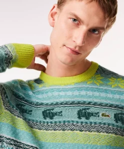 Pull Motif Fair Isle En Alpaga Et Laine | Lacoste Best