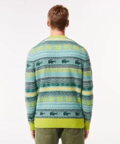 Pull Motif Fair Isle En Alpaga Et Laine | Lacoste Best