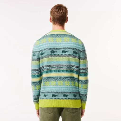 Pull Motif Fair Isle En Alpaga Et Laine | Lacoste Best