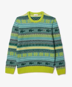 Pull Motif Fair Isle En Alpaga Et Laine | Lacoste Best