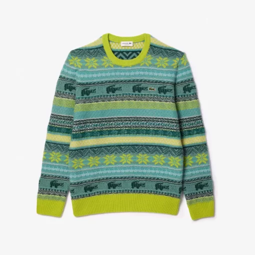 Pull Motif Fair Isle En Alpaga Et Laine | Lacoste Best