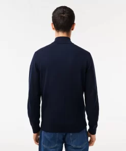 Pull Zippe A Col Montant En Coton Biologique Uni | Lacoste Store