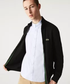 Pull Zippe A Col Montant En Coton Biologique Uni | Lacoste Best Sale